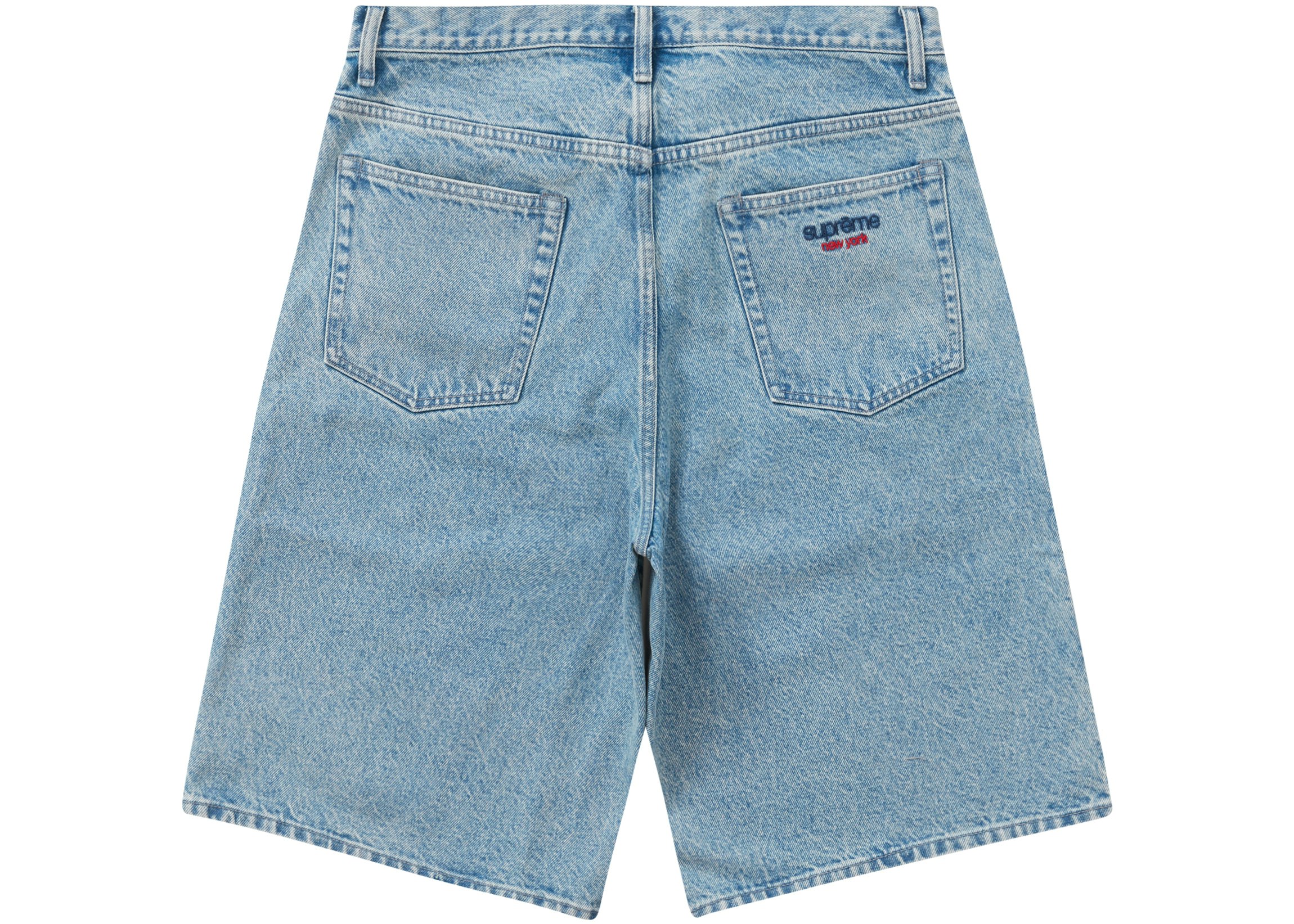 Bigdude 3/4 Length Denim Shorts Mid Wash | BigDude